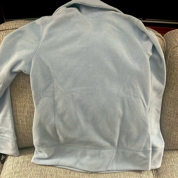 Adidas NWT Women's Light Heather Blue Fleece Zip Up Golf Jacket Size Small - Picture 5 of 5